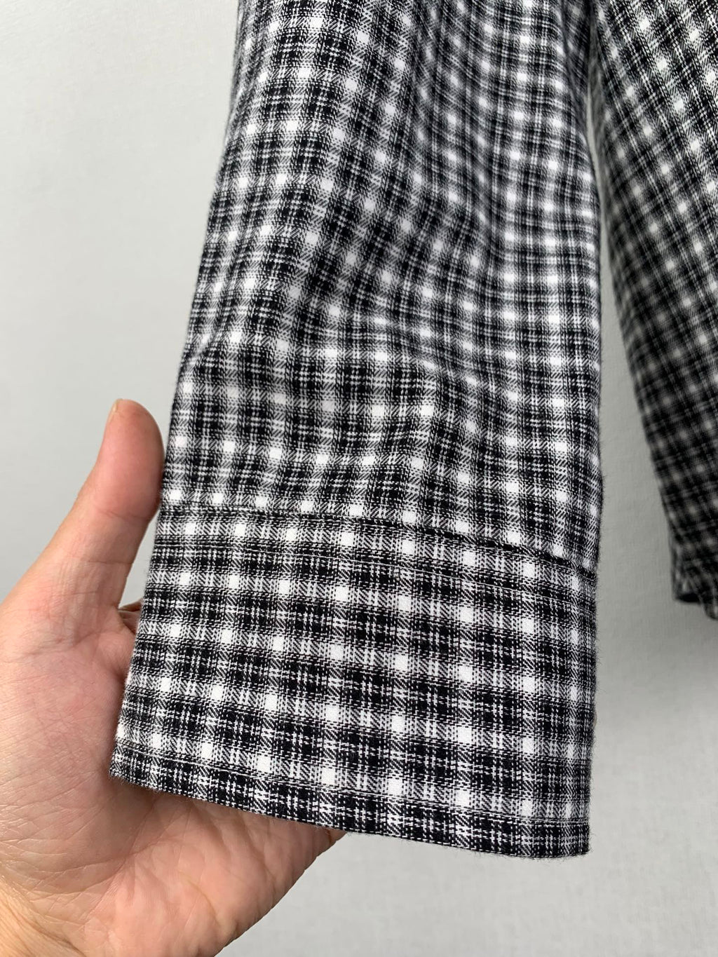 Acne Studios Oversized Long‑Sleeve Check Button‑Up Shirt