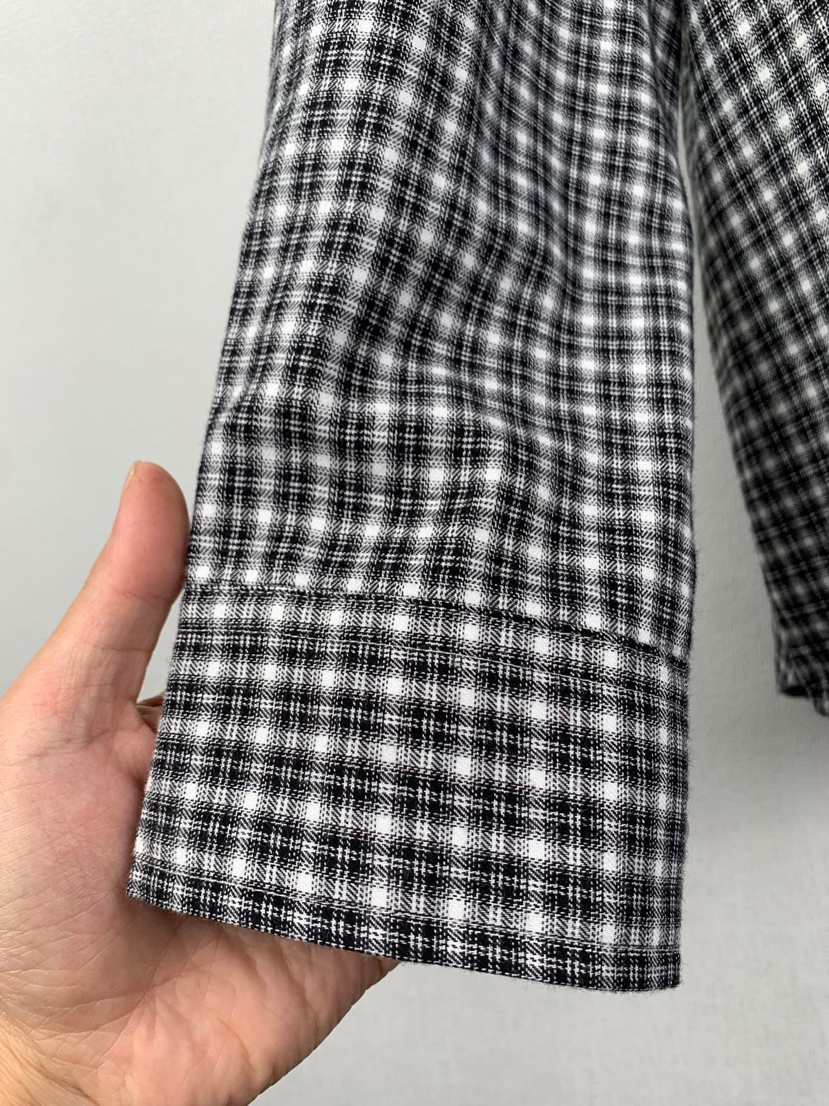 Acne Studios Oversized Long‑Sleeve Check Button‑Up Shirt