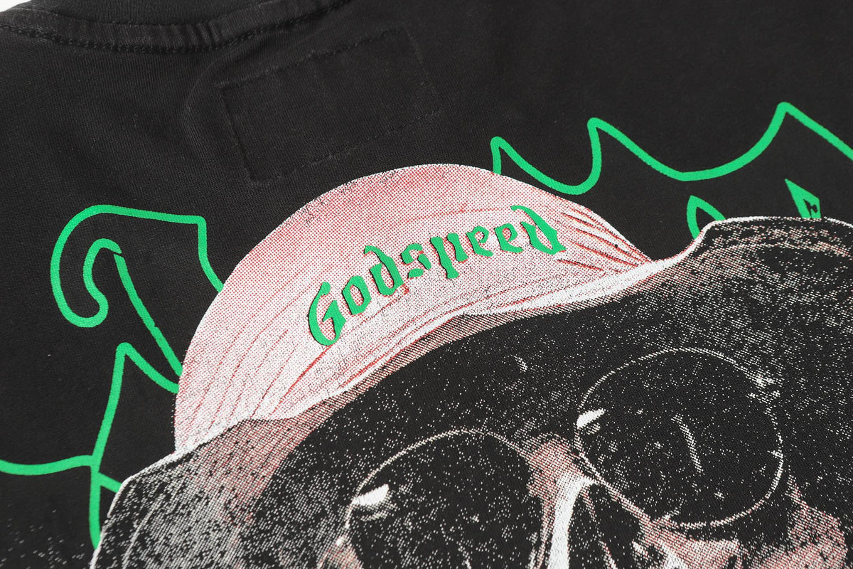 Godspeed Vacation Outlaw Skeleton Black Graphic Tee