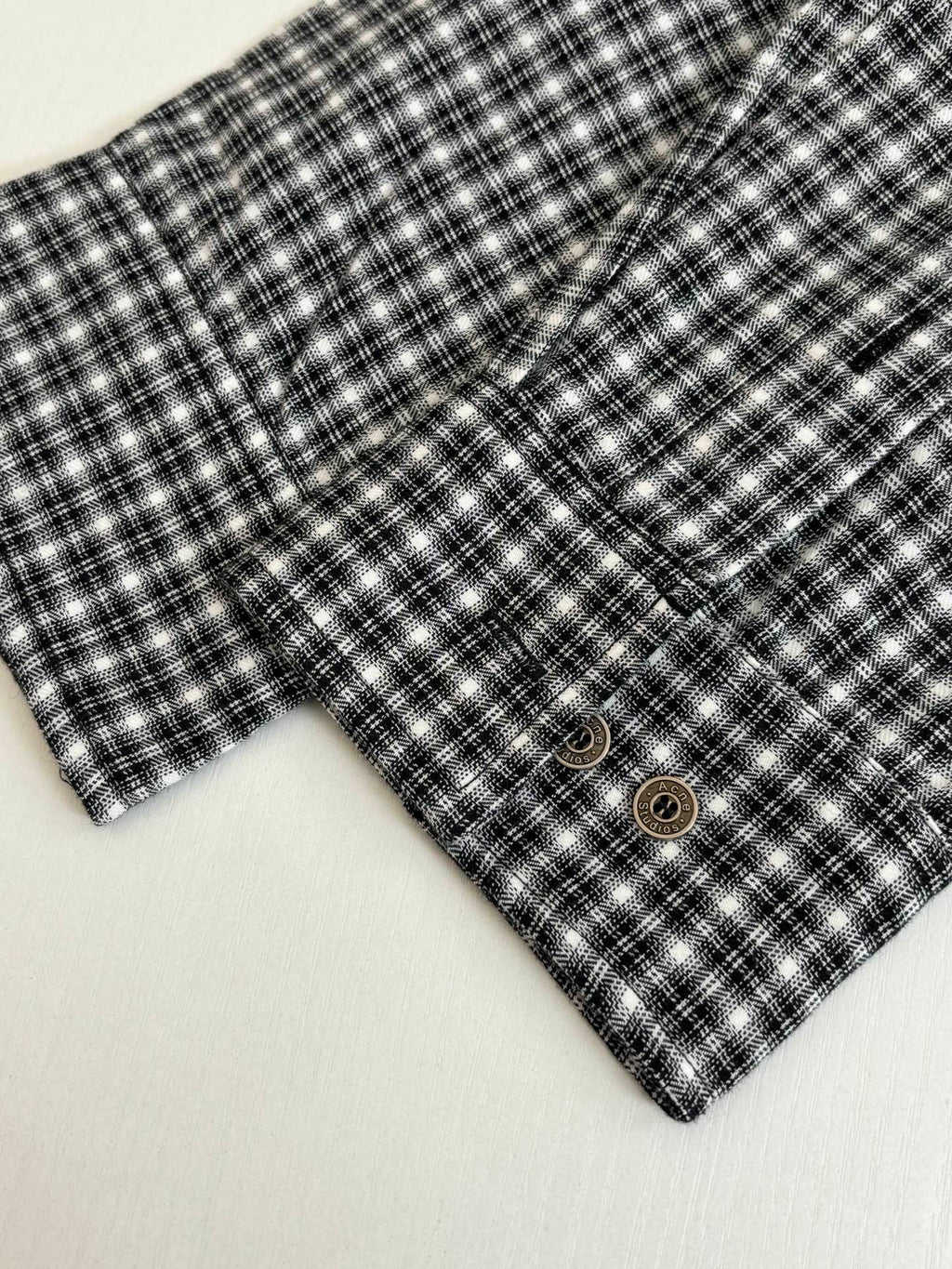 Acne Studios Oversized Long‑Sleeve Plaid Button‑Down Shirt