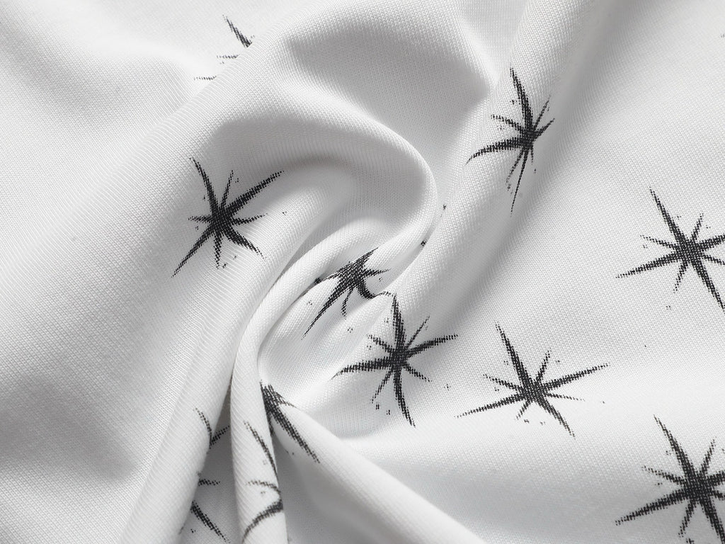 AMIRI MA Logo Gradient Starburst Print Crew Neck Short‑Sleeve T‑Shirt