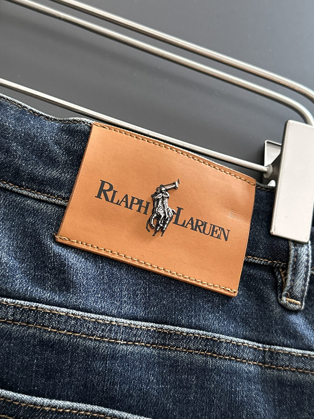 Ralph Lauren Men's Dark Wash Straight‑Leg Denim Jeans