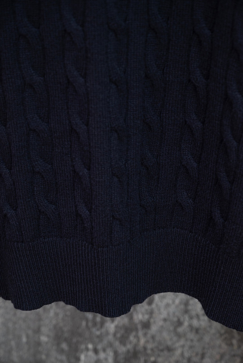 Men's Cable Knit Short‑Sleeve Collared Polo Top, Red Rider Chest Embroidery