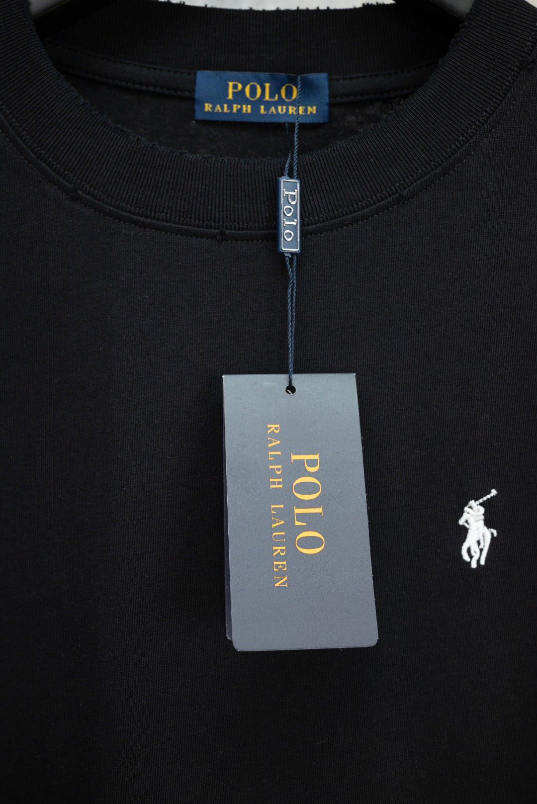 Men's Short‑Sleeve Crew Neck Cotton T‑Shirt with Pony Embroidery