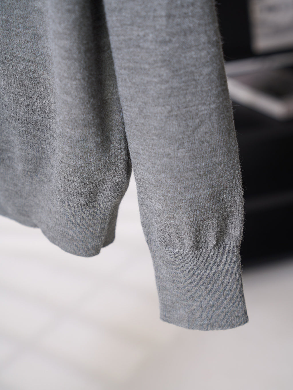 Acne Studios Est.1996 Embroidered Long‑Sleeve Knit Polo Shirt