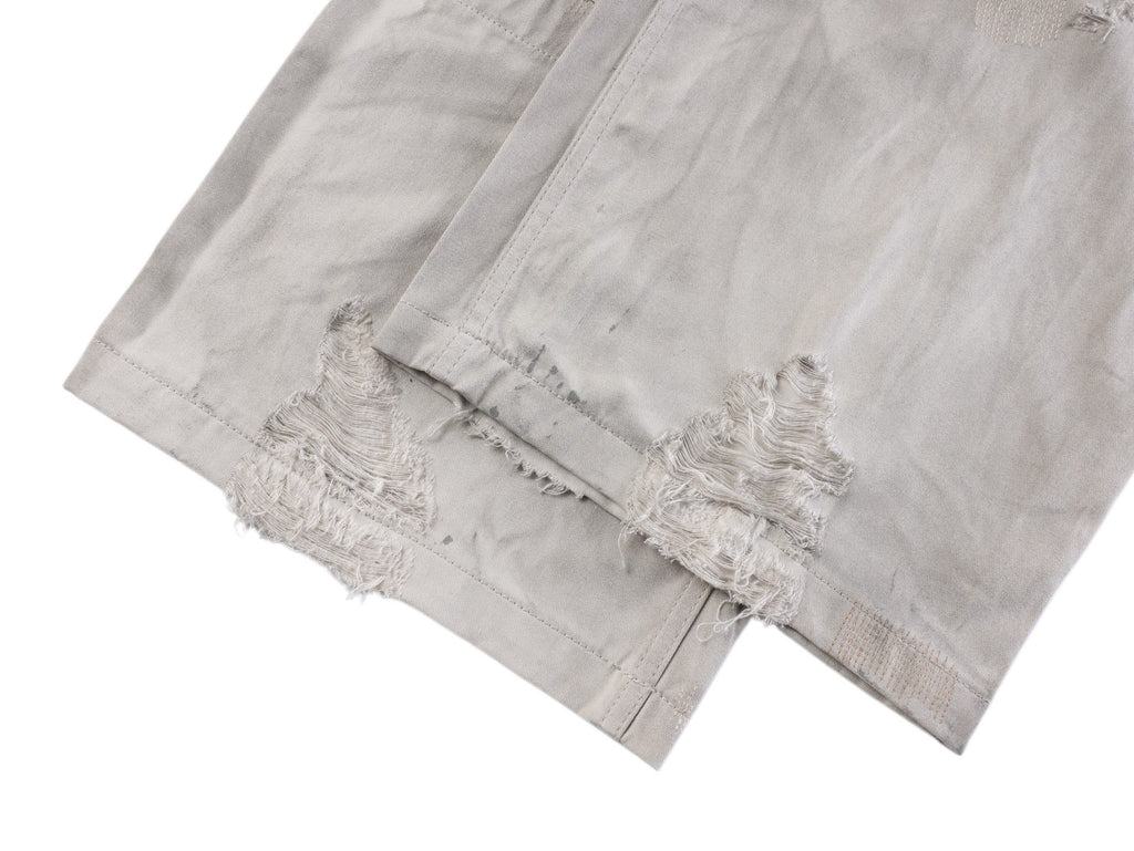 Acne Studios Distressed Washed‑Out Wide‑Leg Trousers