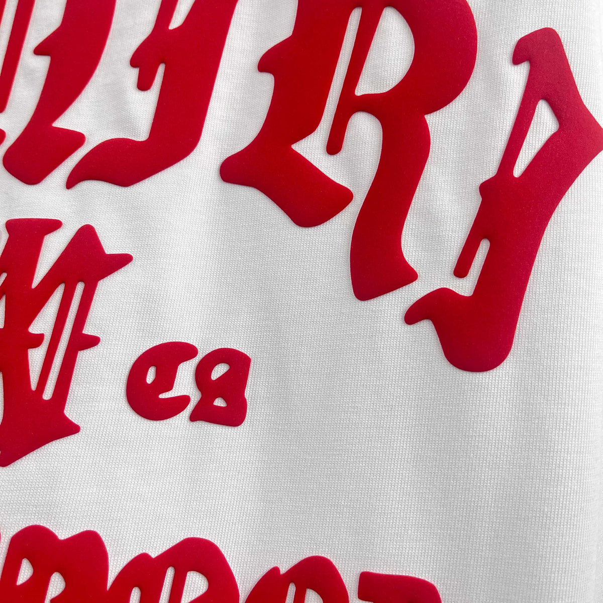 AMIRI Gothic MA Monogram Chest Graphic Short‑Sleeve Tee