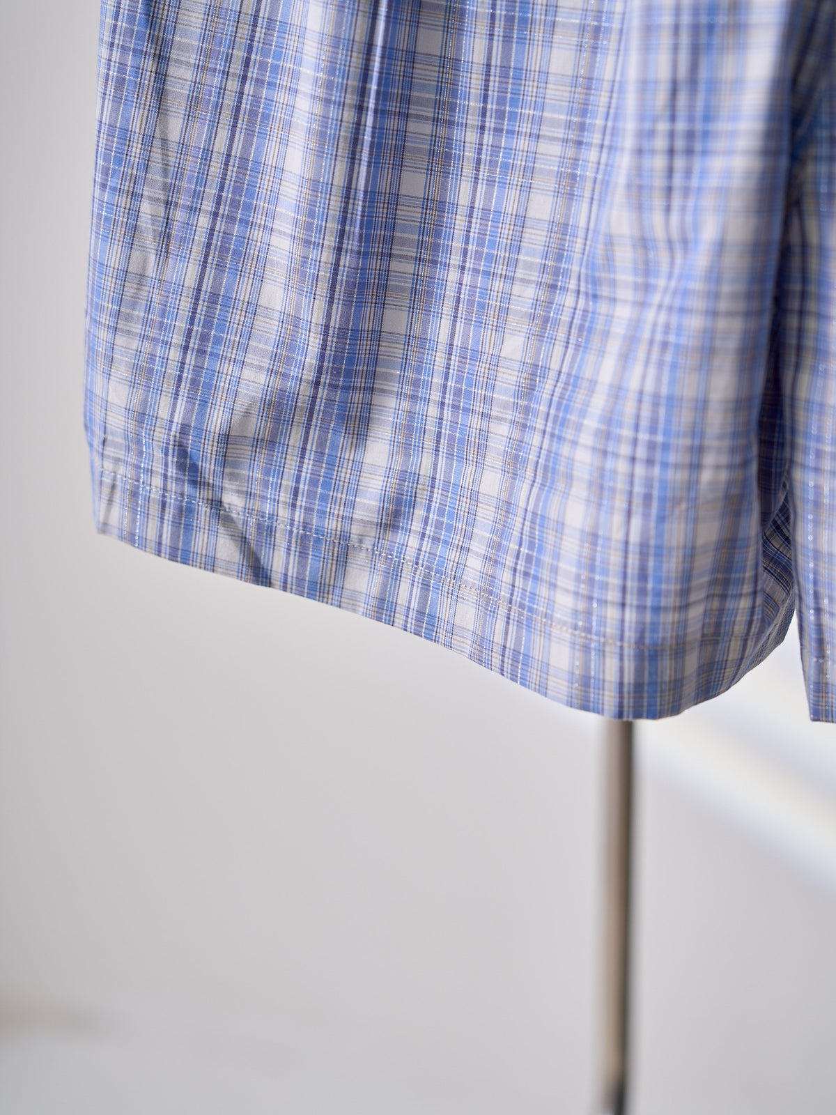 Acne Studios Blue Plaid Casual Boxer Shorts