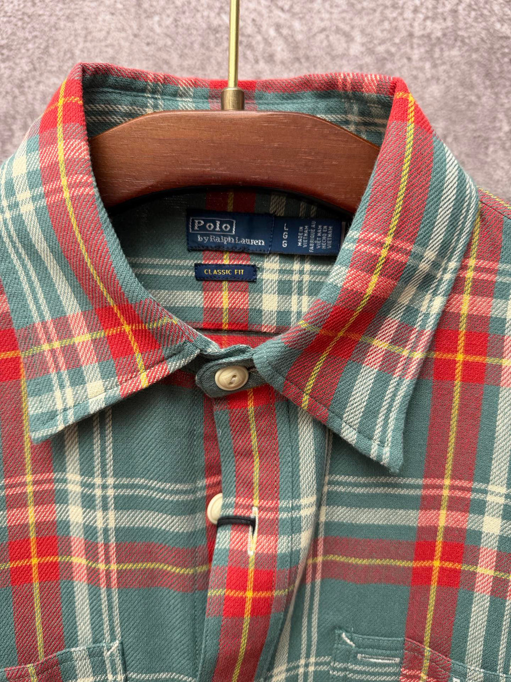 Ralph Lauren Men's Plaid Flannel Long‑Sleeve Button‑Down Shirt