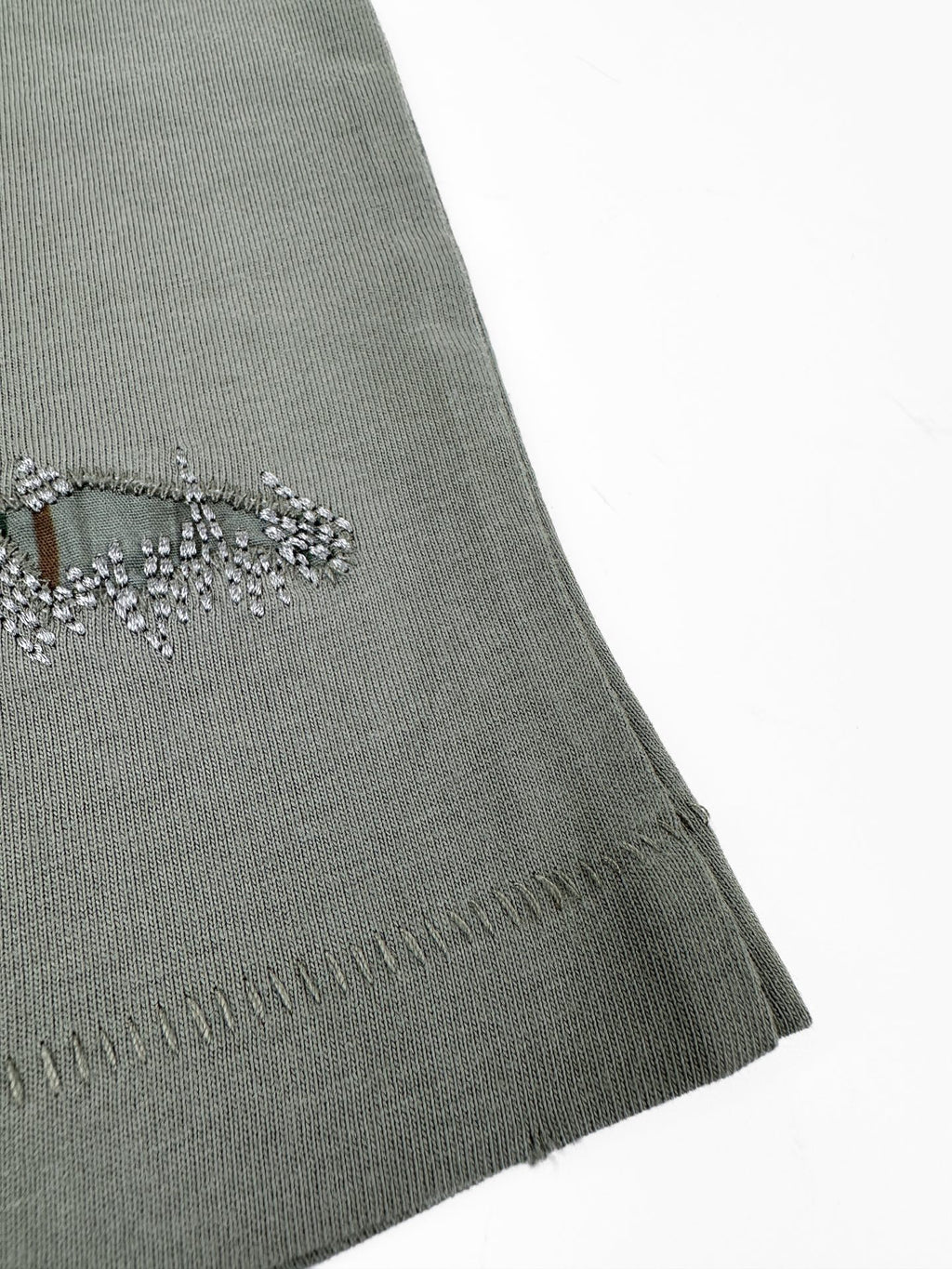 Acne Studios Distressed‑Detail Centered Text‑Logo Crew‑Neck Short‑Sleeve T‑Shirt