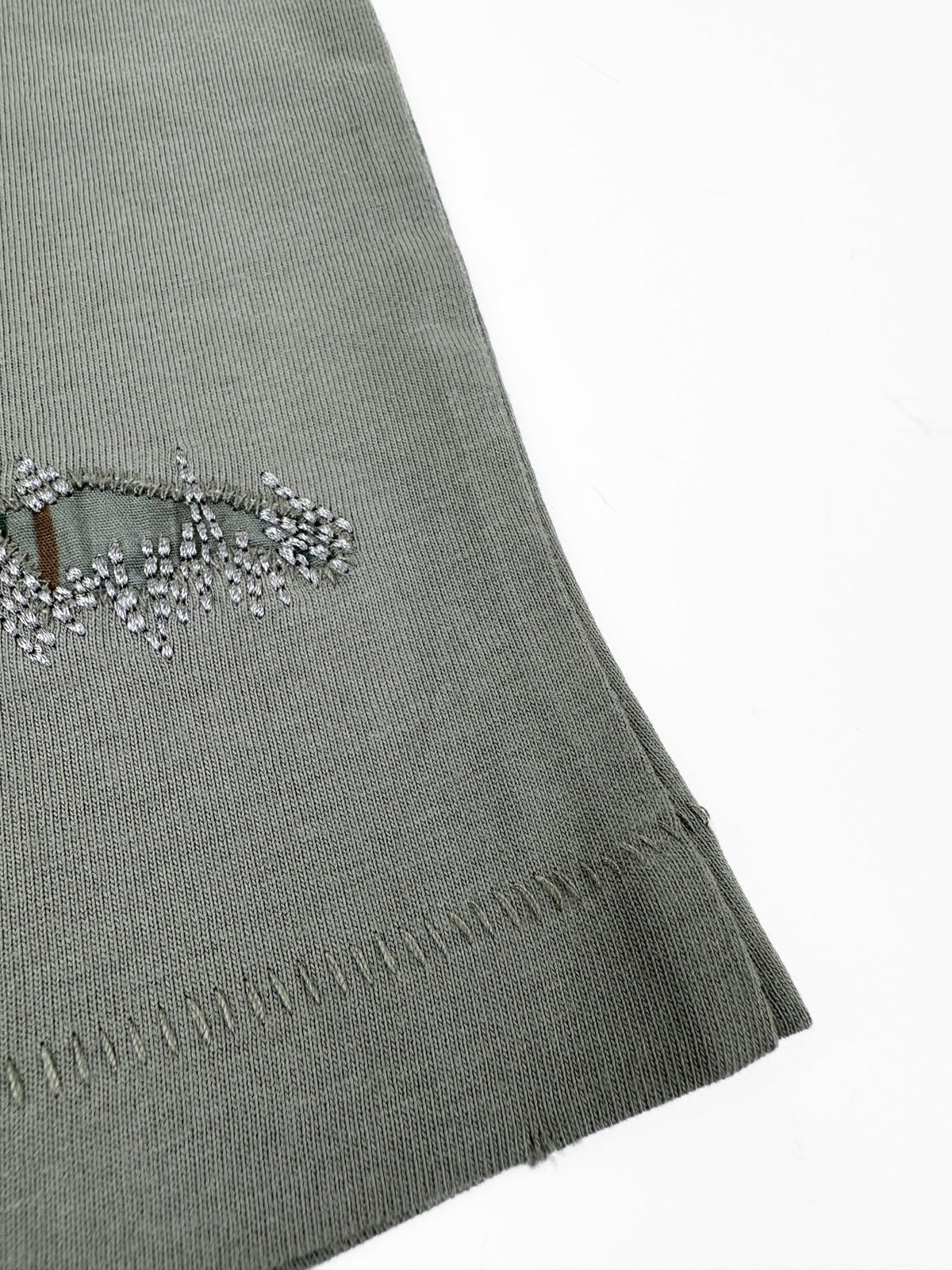 Acne Studios Distressed‑Detail Centered Text‑Logo Crew‑Neck Short‑Sleeve T‑Shirt
