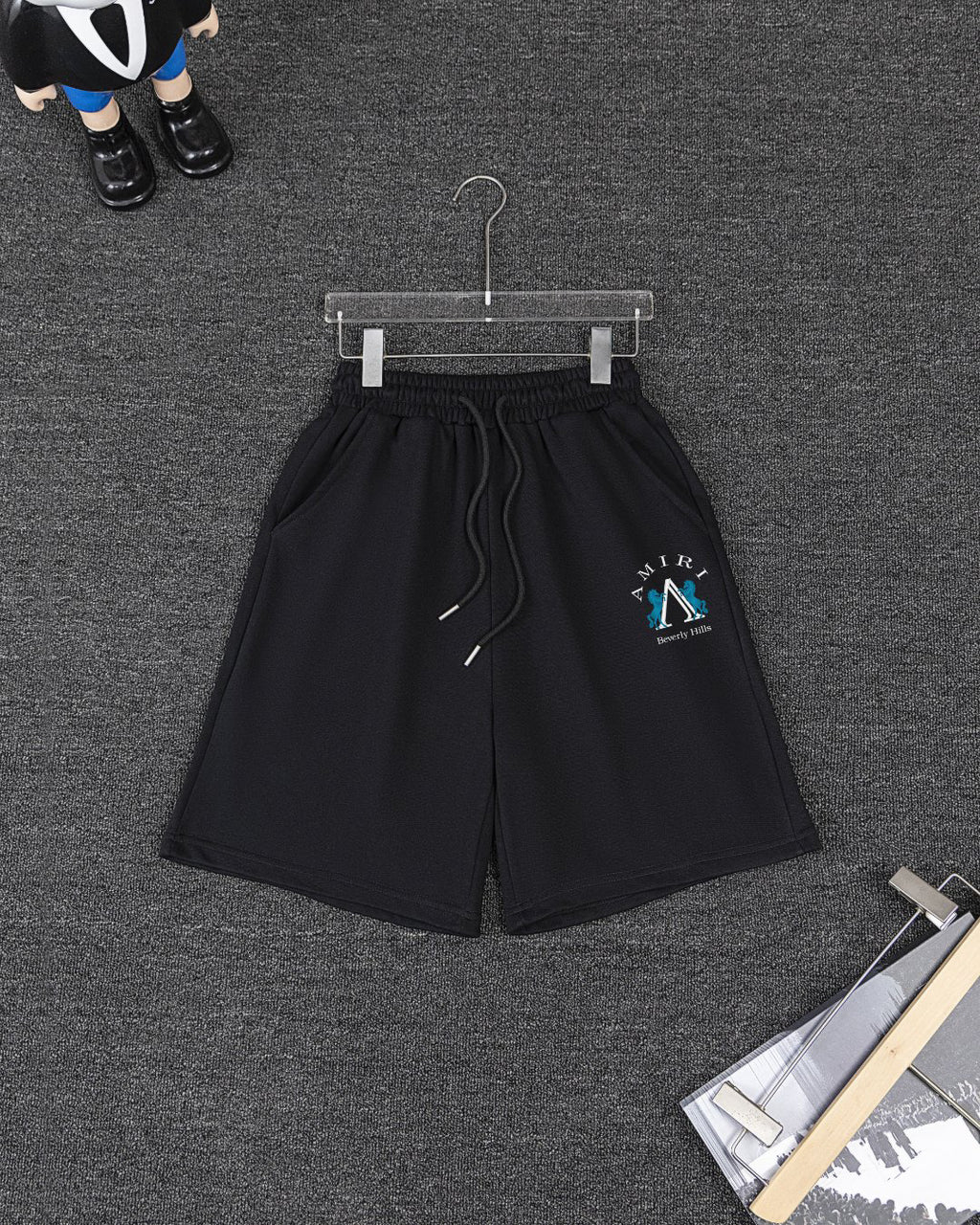 Amiri Beverly Hills Graphic Short‑Sleeve T‑Shirt & Drawstring Shorts Two‑Piece Set