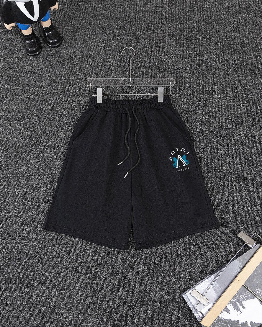 Amiri Beverly Hills Graphic Short‑Sleeve T‑Shirt & Drawstring Shorts Two‑Piece Set