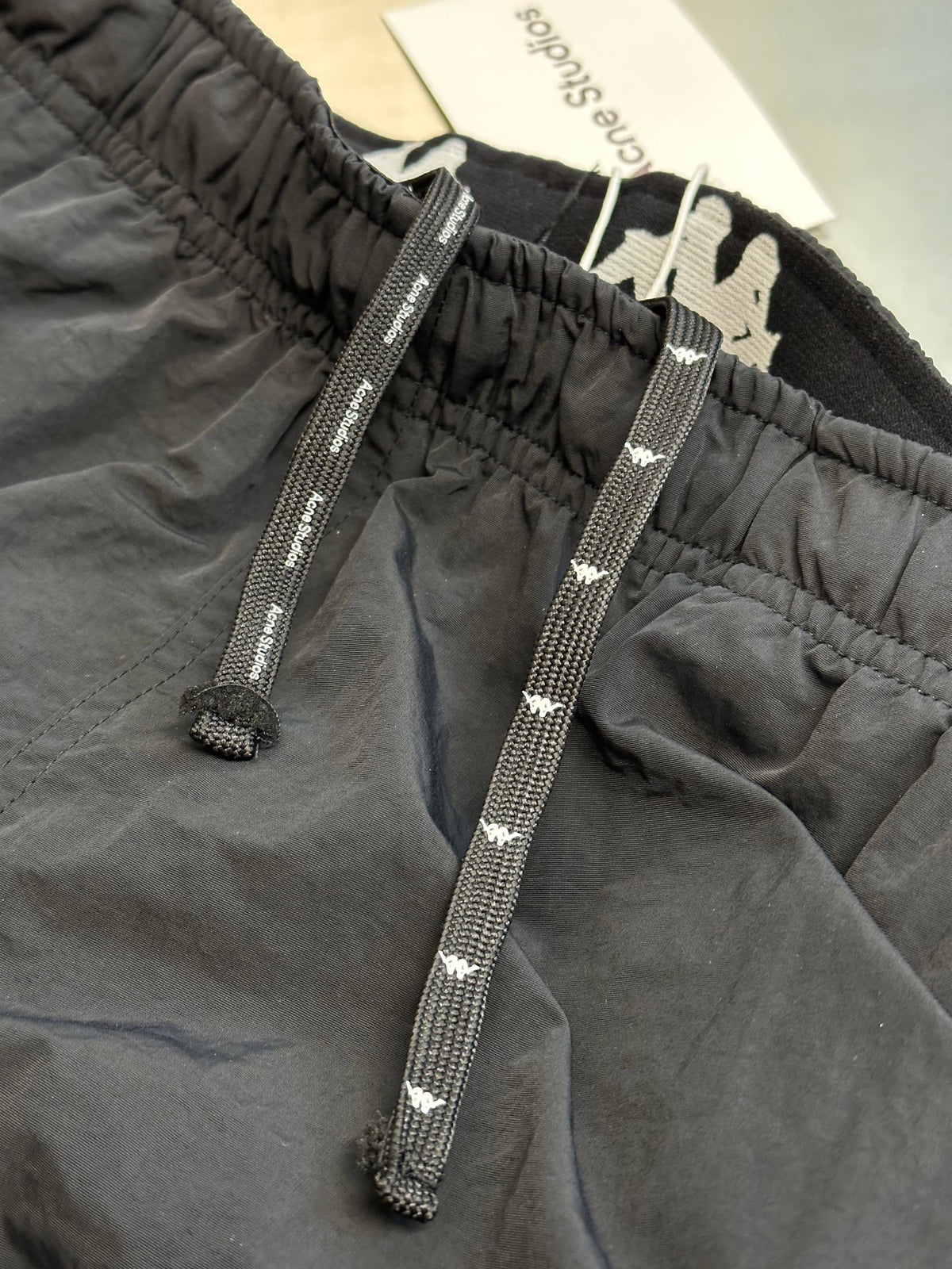 Acne Studios Elastic Waist Graphic Casual Shorts