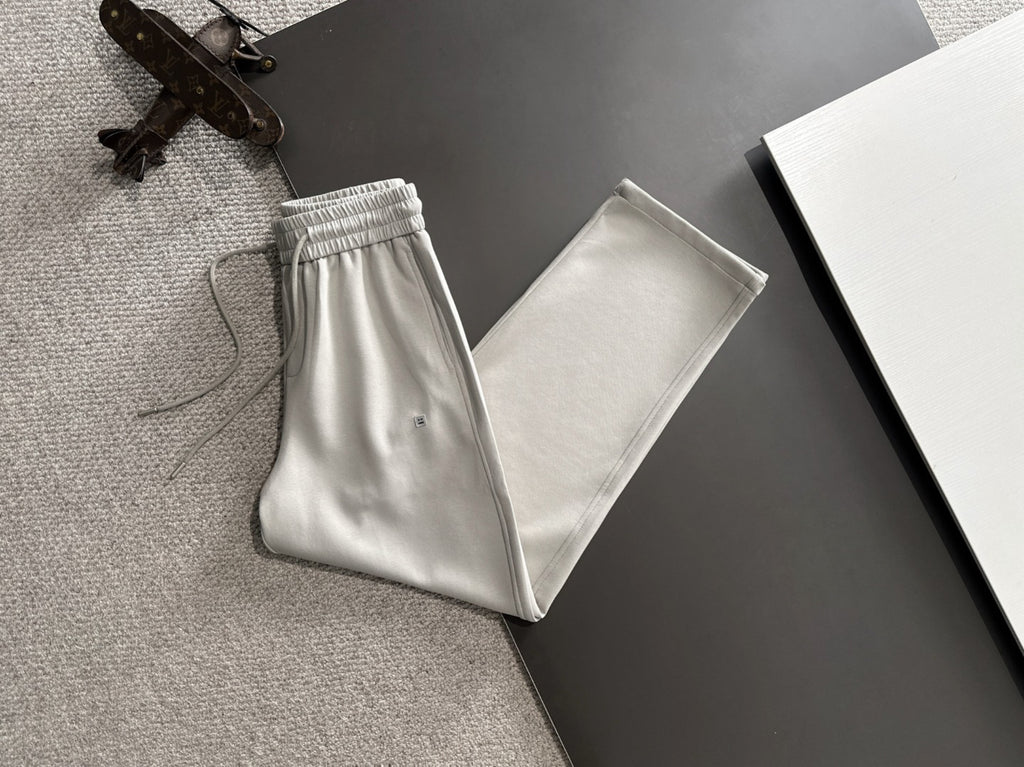 Acne Studios Drawstring Waist Straight‑Leg Sweatpants