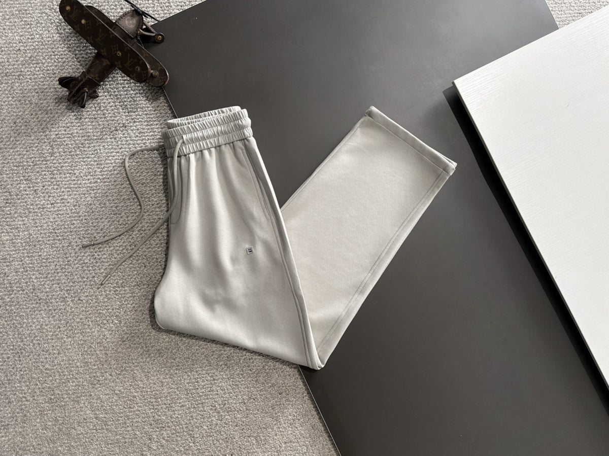 Acne Studios Drawstring Waist Straight‑Leg Sweatpants