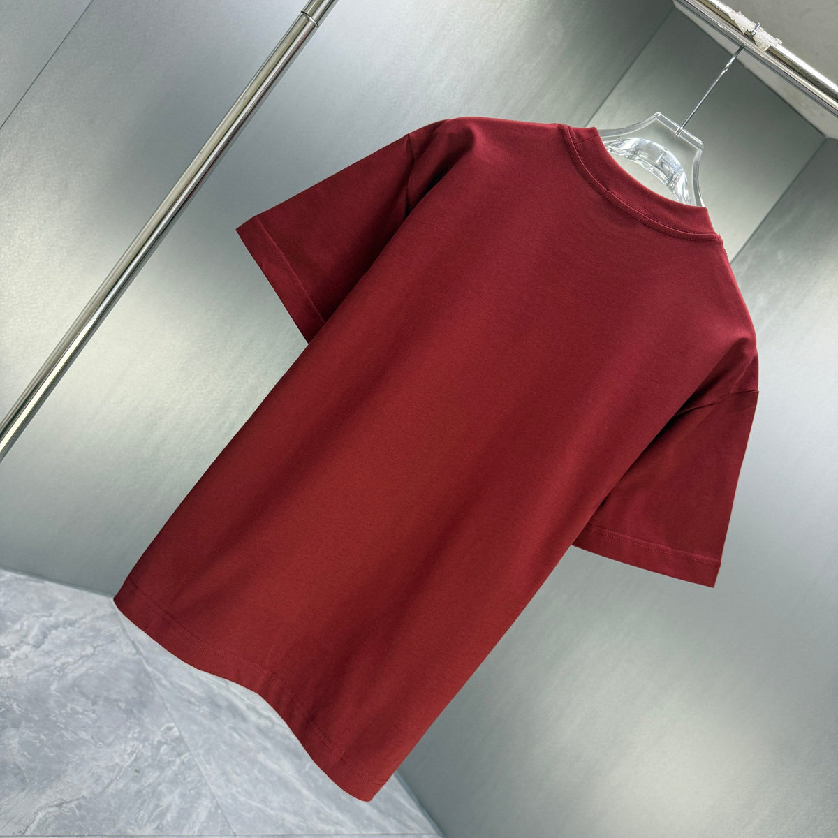 Moncler Classic Badge T-Shirt Deep Red