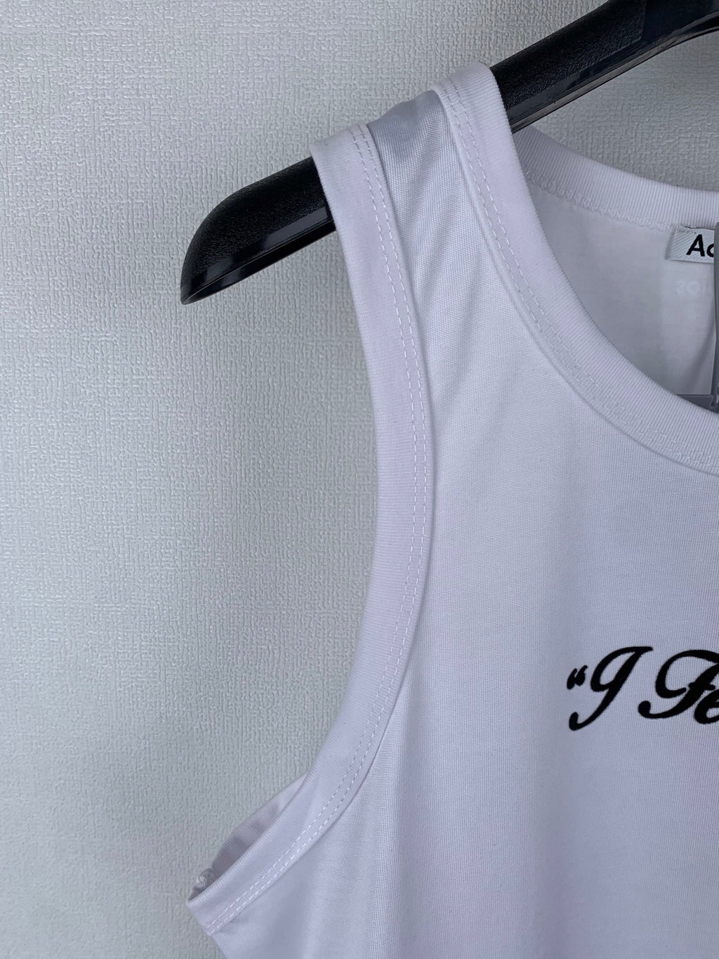 Acne Studios Text Print Sleeveless Tank Top