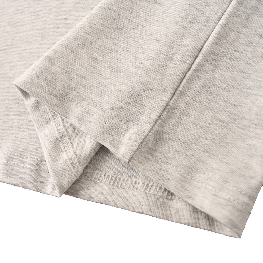 Acne Studios Bow‑Graphic Heather‑Grey Oversized Crew‑Neck T‑Shirt