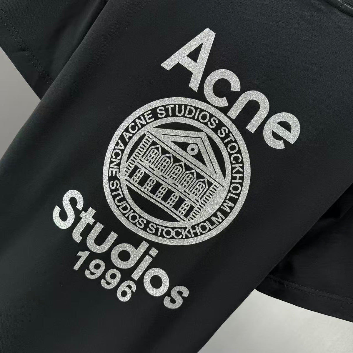 Acne Studios Stockholm 1996 Square‑Face Graphic Crew‑Neck Short‑Sleeve T‑Shirt