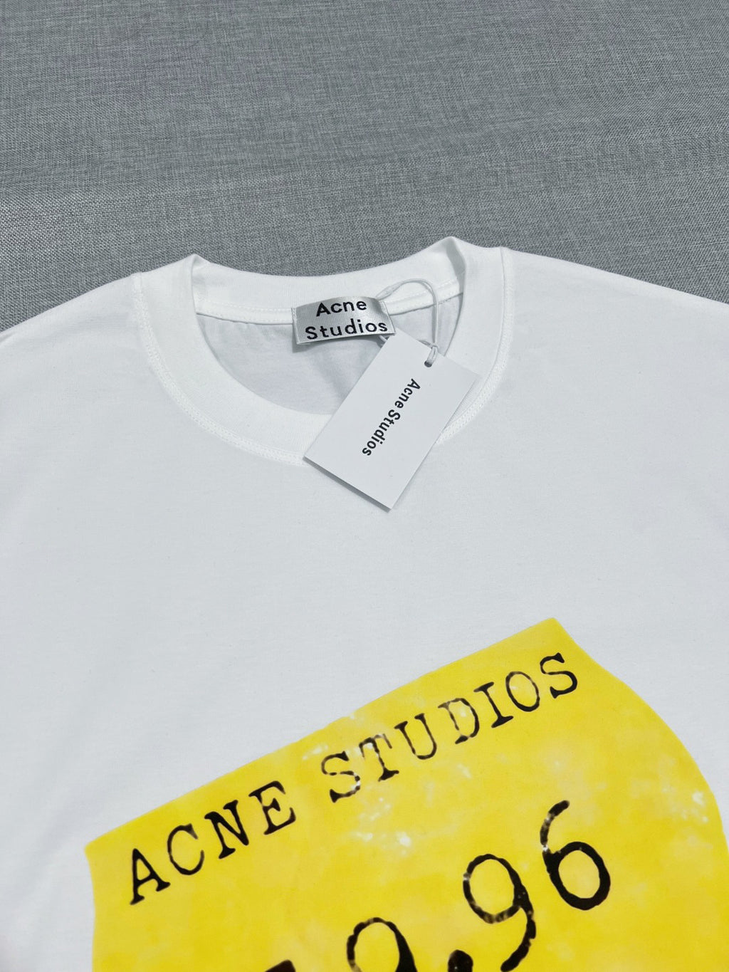 Acne Studios Tag‑Style 19.96 Graphic Oversized Crew‑Neck T‑Shirt