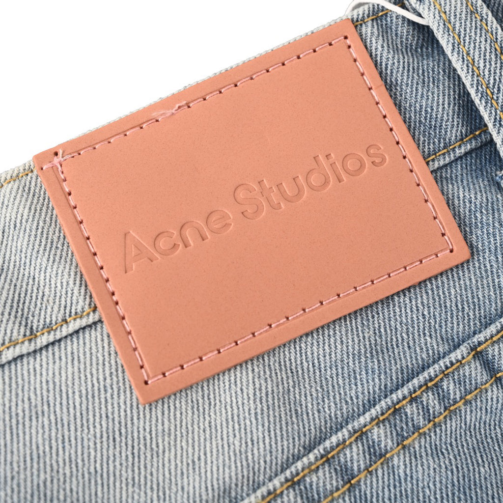 Acne Studios Multi‑Ripped Wide‑Leg Jeans