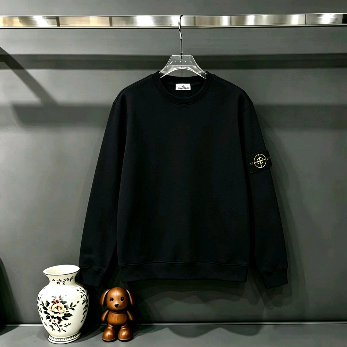 Stone Island Classic Compass Badge Crewneck Sweatshirt