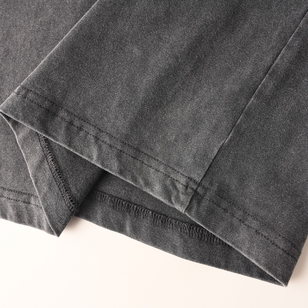 Acne Studios Circular‑Symbol Vintage‑Wash Oversized Crew‑Neck T‑Shirt