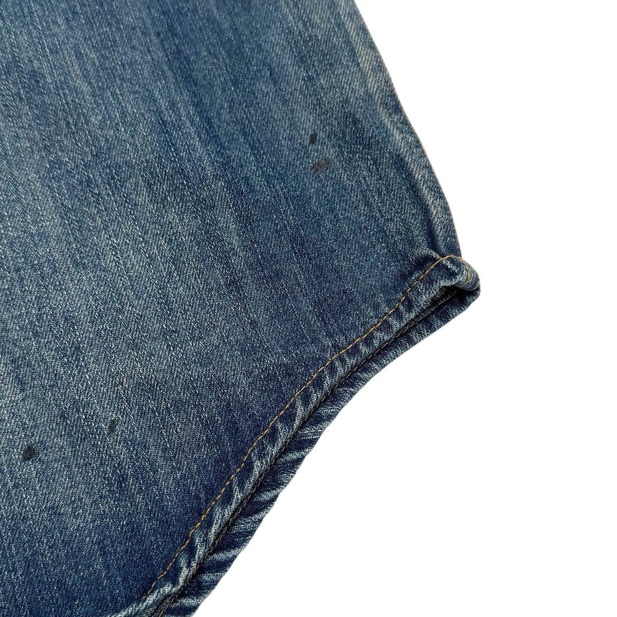 Acne Studios Paint‑Splatter Washed Denim Oversized Long‑Sleeve Shirt‑Jacket