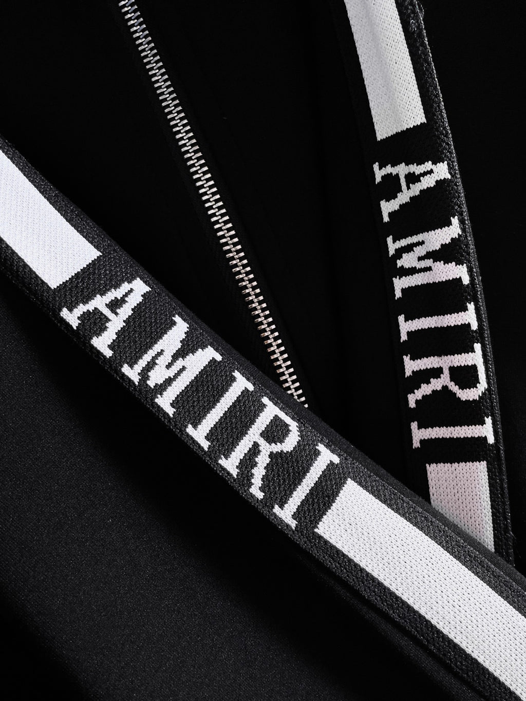 AMIRI Hollywood‑CA Embroidered Stripe Track Jacket & Straight‑Leg Track Pants Tracksuit Set
