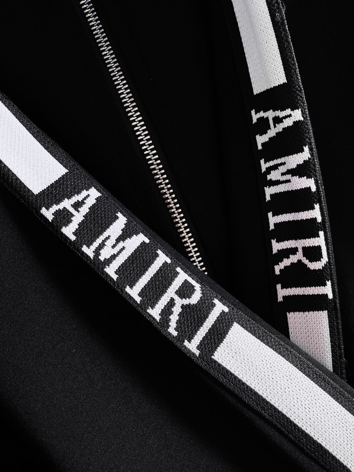 AMIRI Hollywood‑CA Embroidered Stripe Track Jacket & Straight‑Leg Track Pants Tracksuit Set