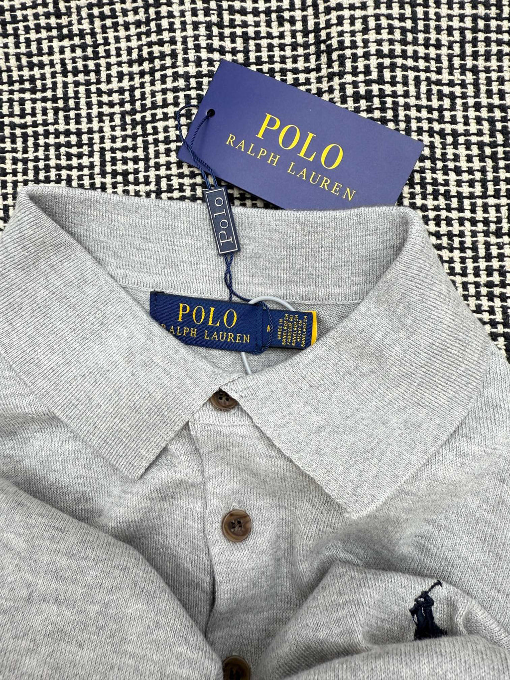 Polo Ralph Lauren Men’s Long‑Sleeve Knit Polo Sweater With Pony Embroidery