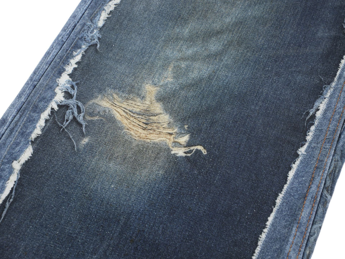 Acne Studios Distressed Wide‑Leg Denim Jeans