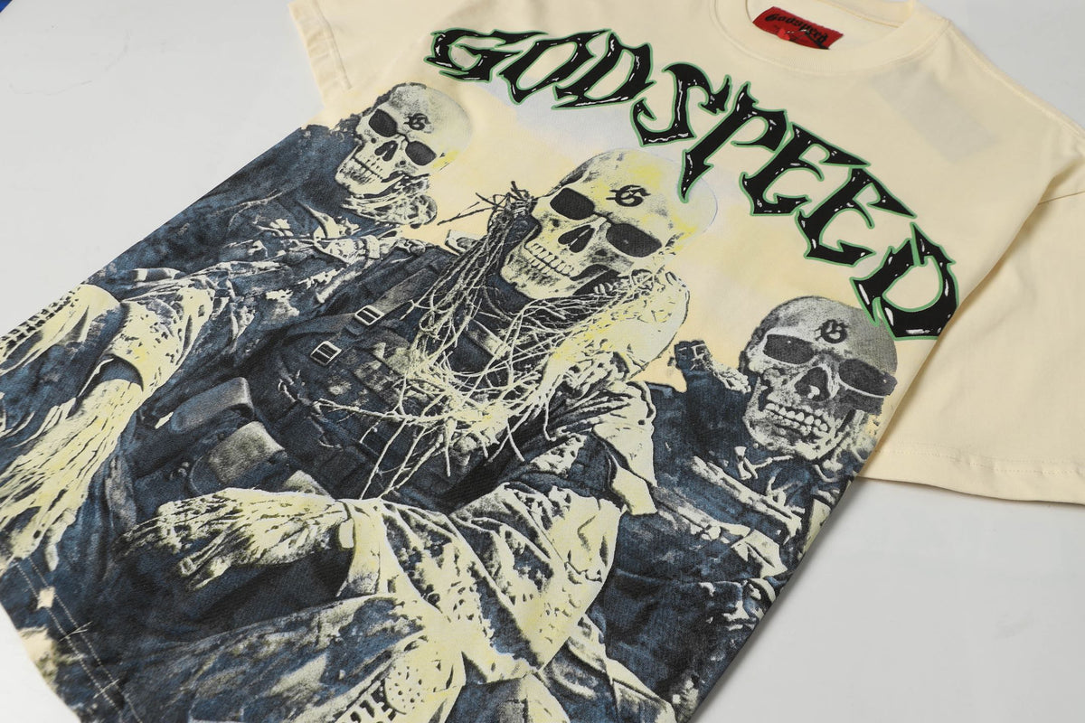 Godspeed Skeleton Squad Tactical Vintage Graphic Tee
