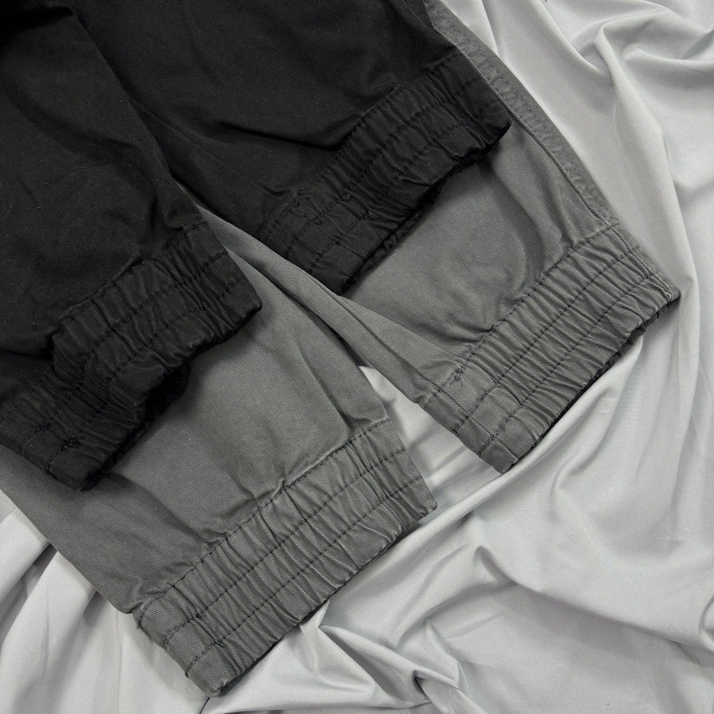 Stone Island Garment-Washed Cargo Jogger Pants with Compass Badge