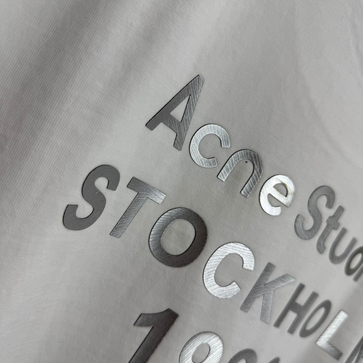 Acne Studios Square Patch‑Detail Distressed‑Trim Crew‑Neck Short‑Sleeve T‑Shirt