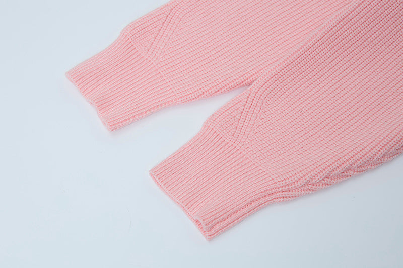 Stone Island Full-Zip Knit Hoodie Chunky Rib - Pink / Gray / Blue / Black / White
