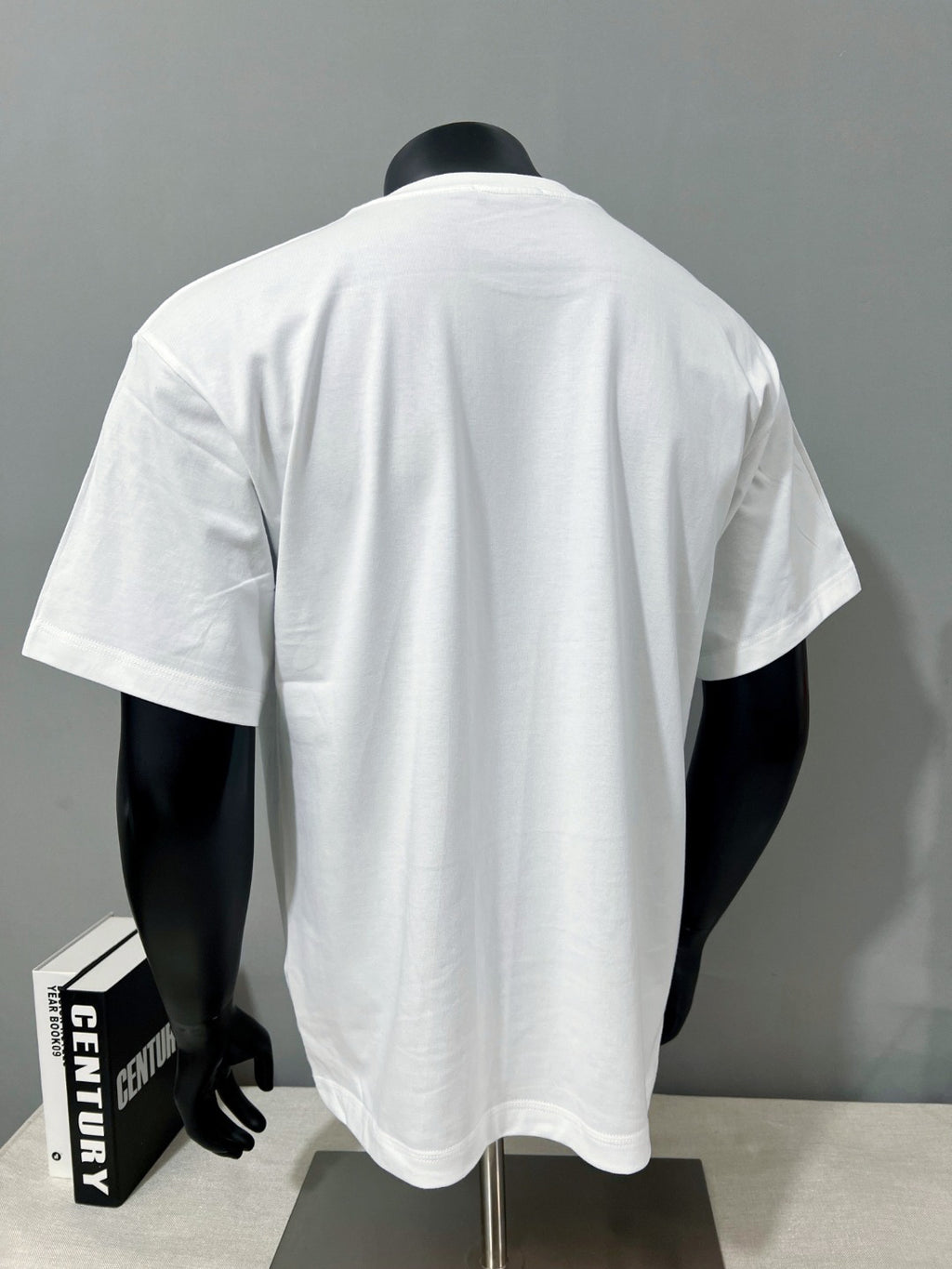 Acne Studios Square‑Face‑Icon Chest‑Print Oversized Crew‑Neck T‑Shirt