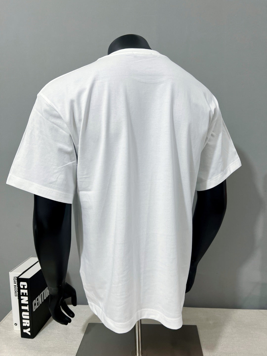 Acne Studios Square‑Face‑Icon Chest‑Print Oversized Crew‑Neck T‑Shirt
