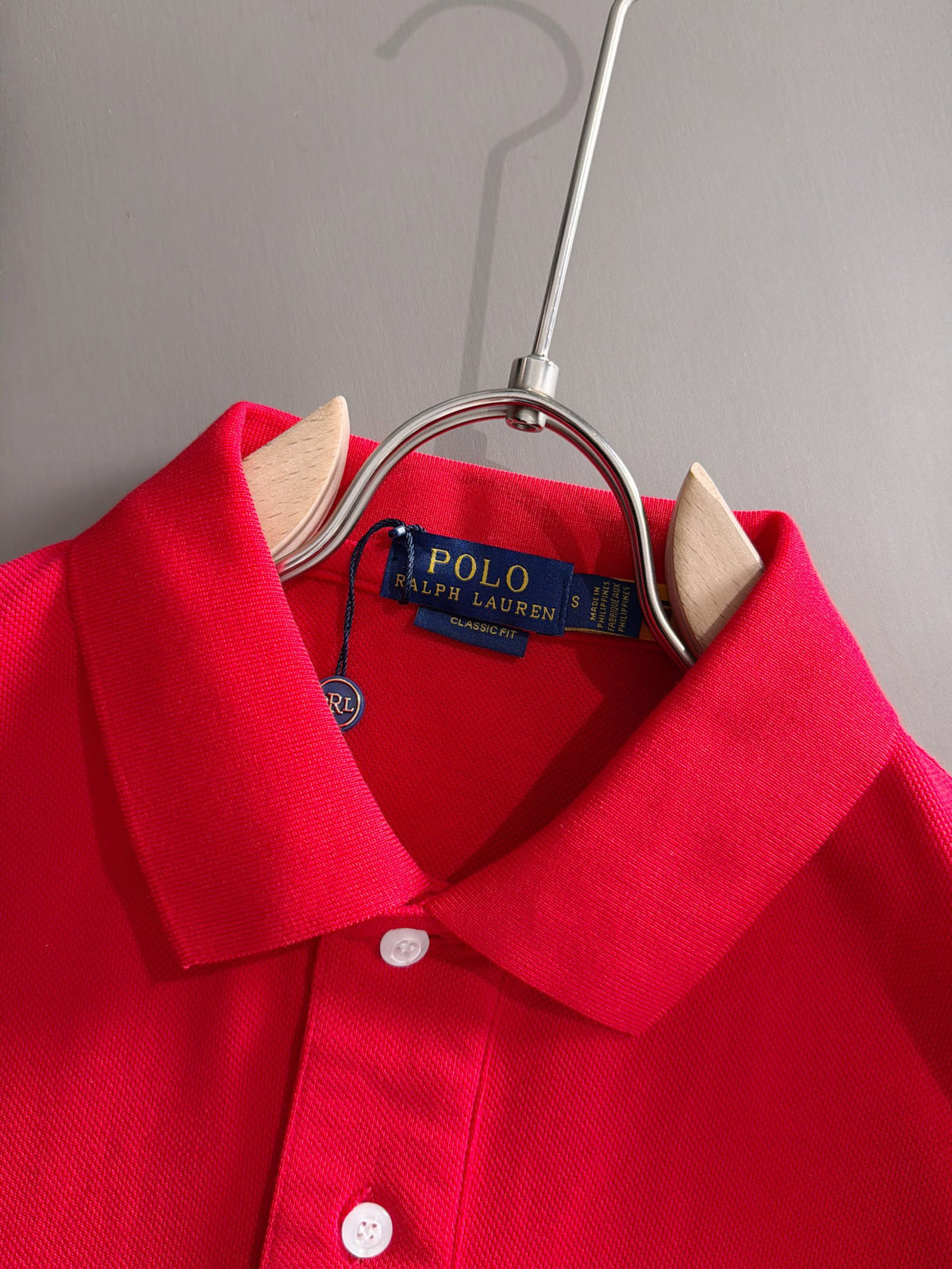 Kids Pique Knit Short‑Sleeve Polo Shirt Small Horse Embroidery Solid Red Casual Top