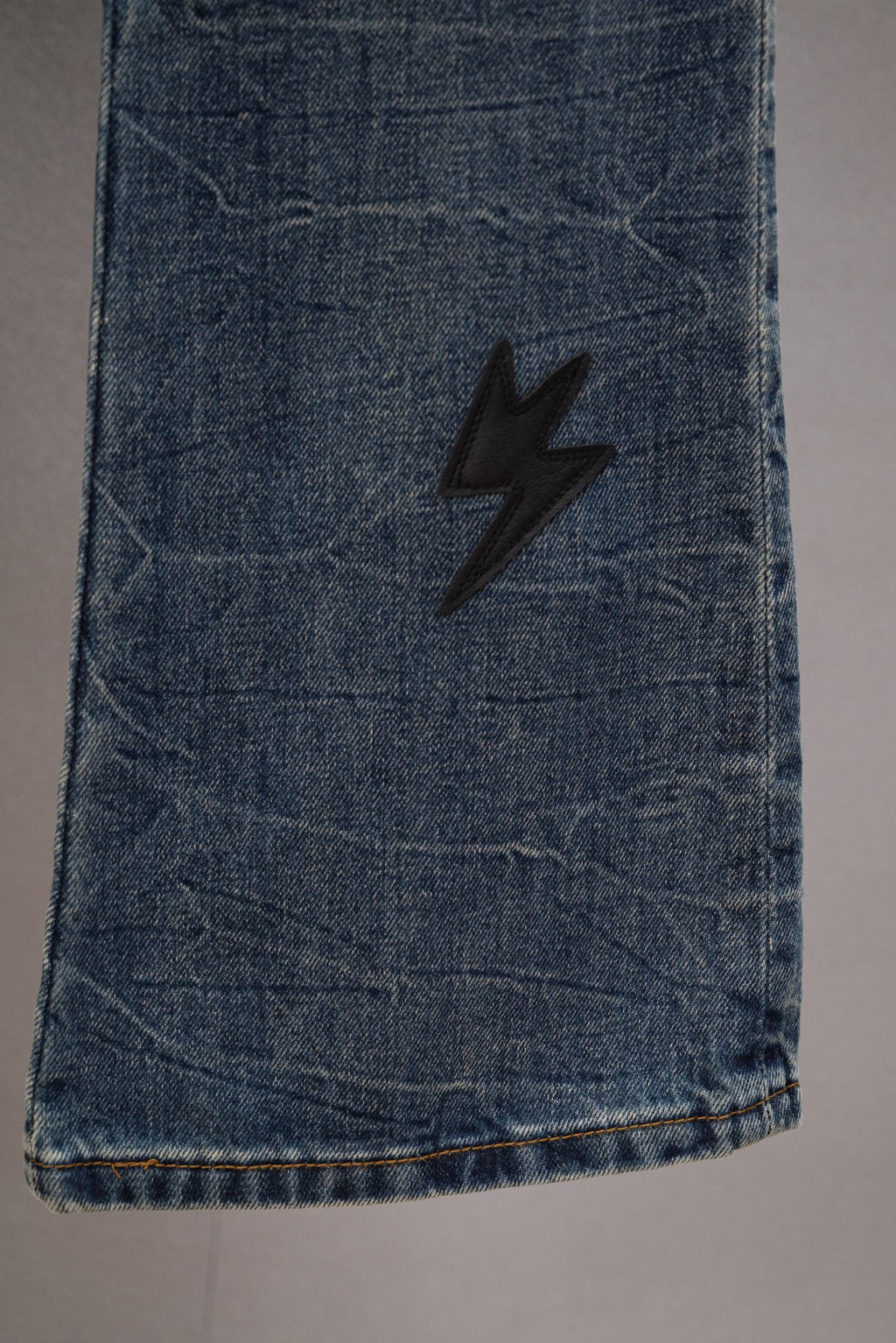 Acne Studios Lightning Embellished Flare Denim Jeans
