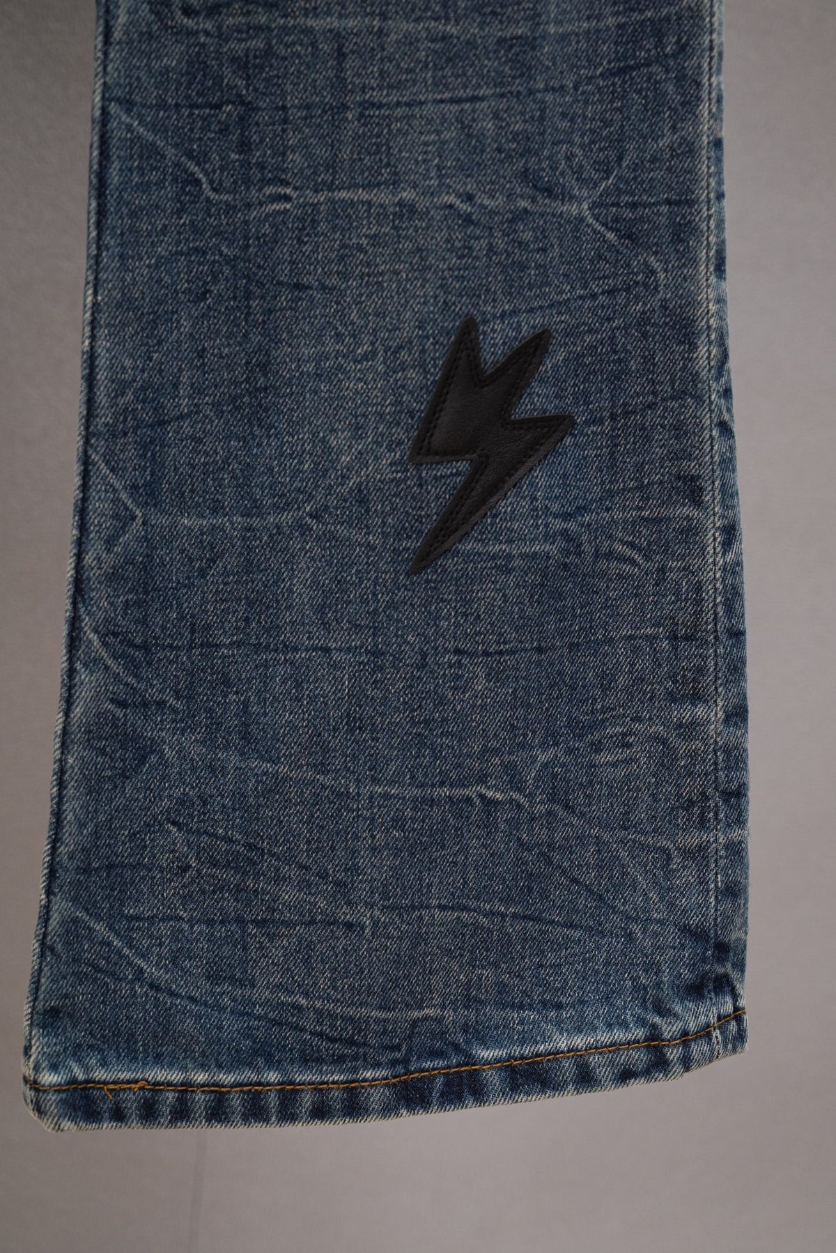 Acne Studios Lightning Embellished Flare Denim Jeans