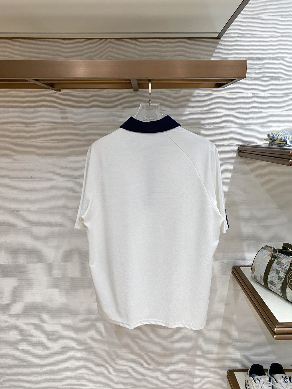 Polo Ralph Lauren Men’s Color‑Block Collar Half‑Zip Short‑Sleeve Polo Shirt