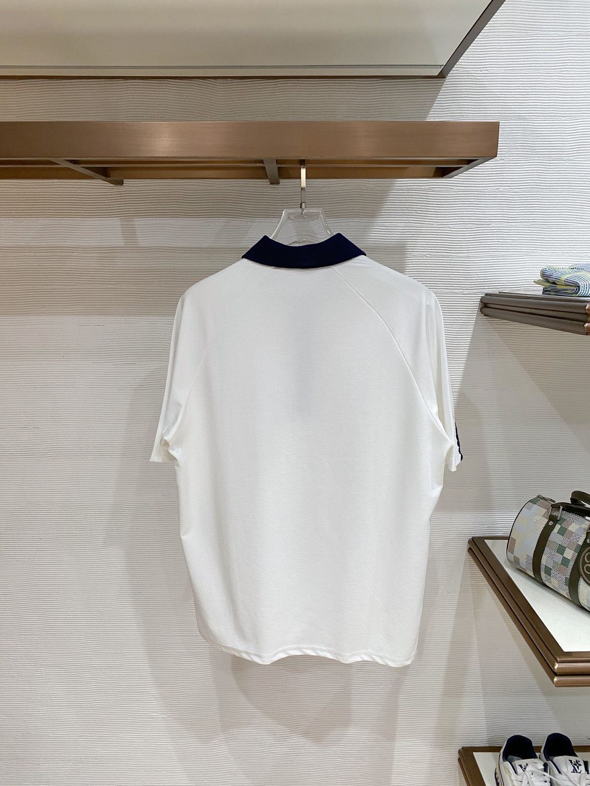 Polo Ralph Lauren Men’s Color‑Block Collar Half‑Zip Short‑Sleeve Polo Shirt
