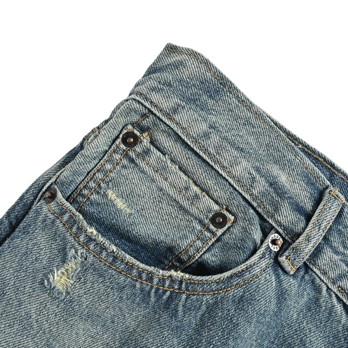 Acne Studios Distressed Wide‑Leg Jeans
