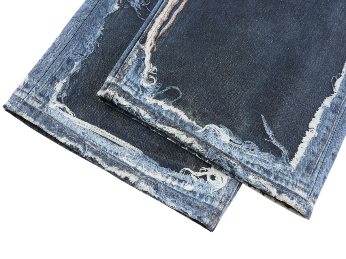 Acne Studios Distressed Wide‑Leg Denim Jeans