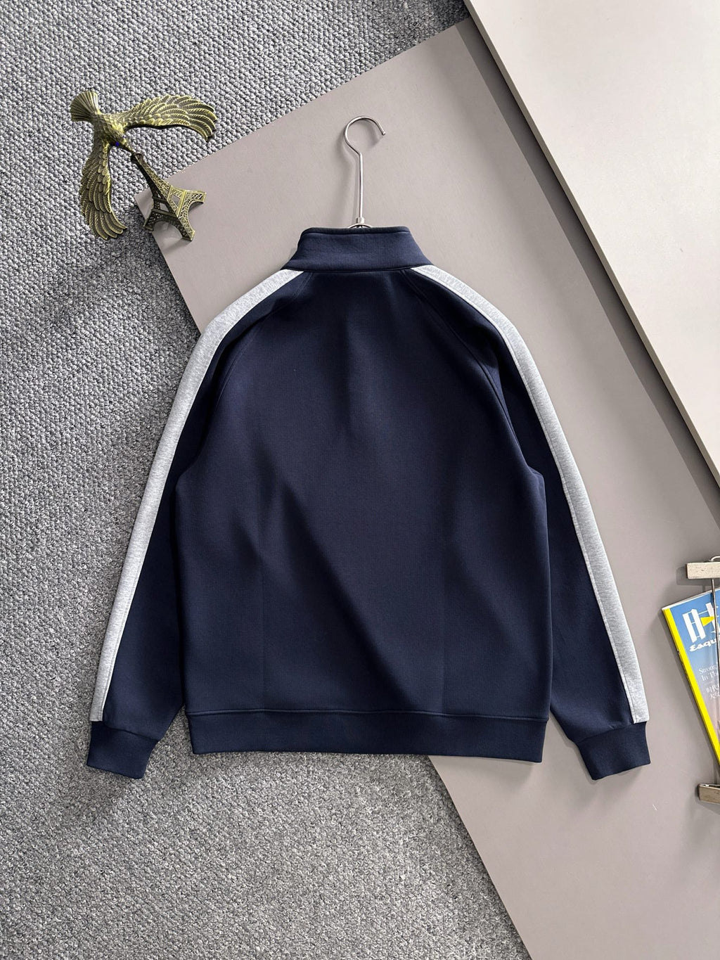 Arc'teryx 25SS Colorblock Stand Collar Snap Sweatshirt | Navy