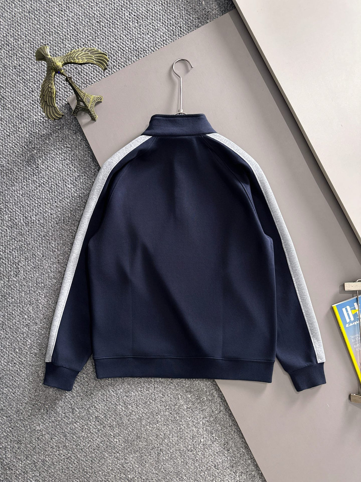Arc'teryx 25SS Colorblock Stand Collar Snap Sweatshirt | Navy
