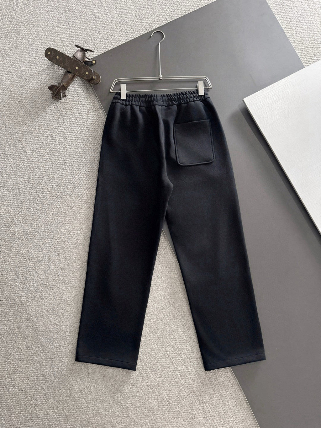 Stone Island Heathered Cotton Blend Relaxed Straight Sweatpants