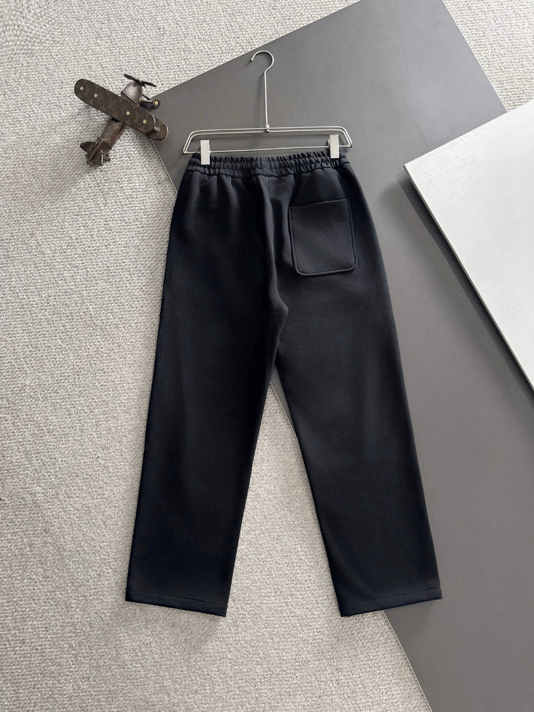Stone Island Heathered Cotton Blend Relaxed Straight Sweatpants
